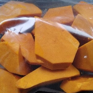 煮物用のかぼちゃの冷凍方法